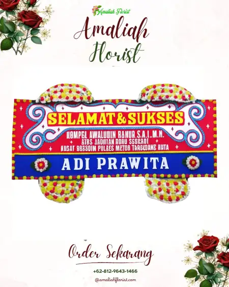 Papan Bunga Ucapan Selamat Mojo